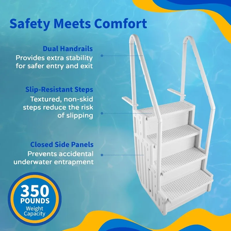 Easy Pool Step Above Ground Swimming Pool Step to Deck