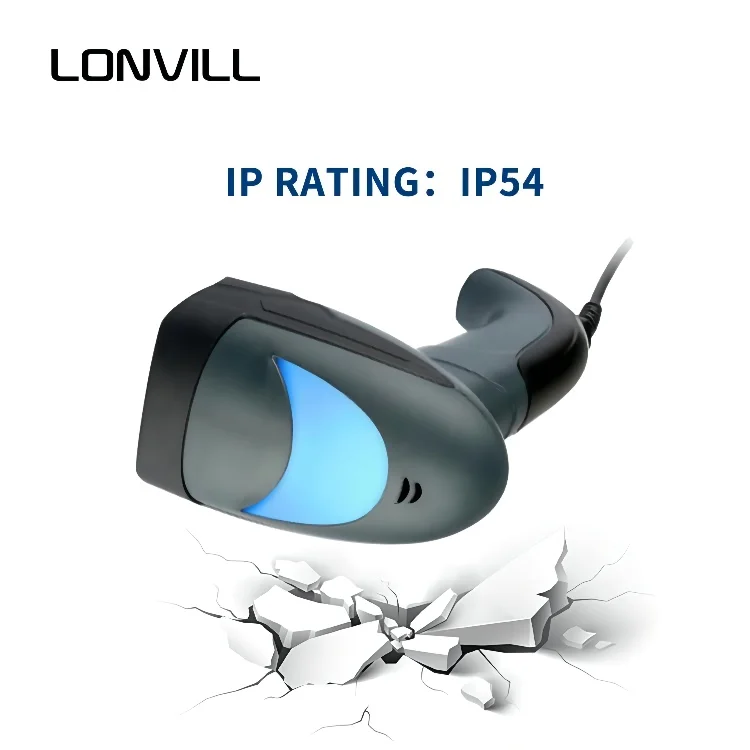 Factory price USB RS232 wireless wired OCR barcode reader handheld MRZ 2d barcode Scanning gun