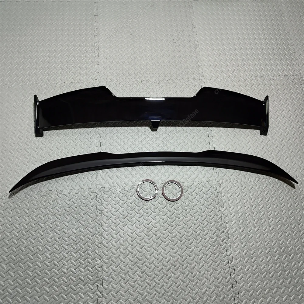 Car Rear Roof Window Trunk Lid Spoiler Wings Exterior Tuning For BMW X6 G06 M50i M50d M60i 30d 40d 40i 2019-2024 Gloss Black ABS