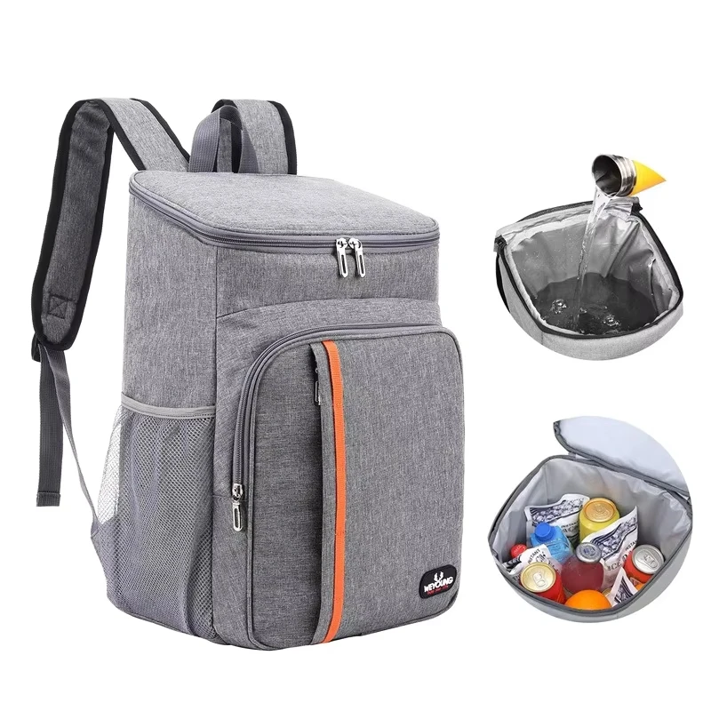 Sac à lunch thermique portable, glacière étanche durable, étui isotherme, sacs à dos Oxford, glacière, boîte à nourriture, camping, 20L