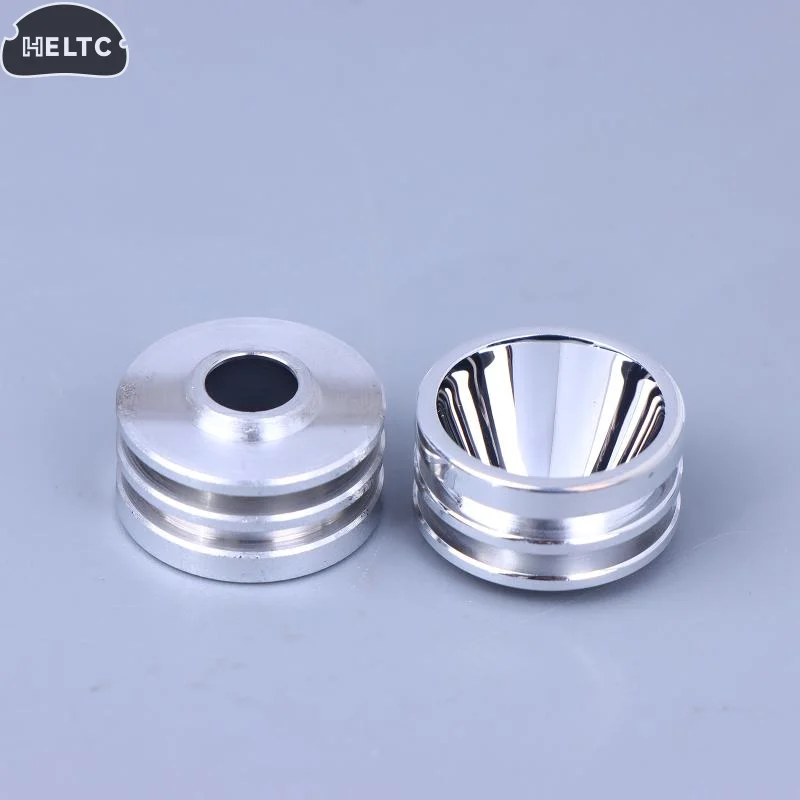 1 PCS Metal S5 20mm Smooth Reflector Flashlight Reflective Cup Reflector Bow Smooth Orange Peel LED Hole 7mm
