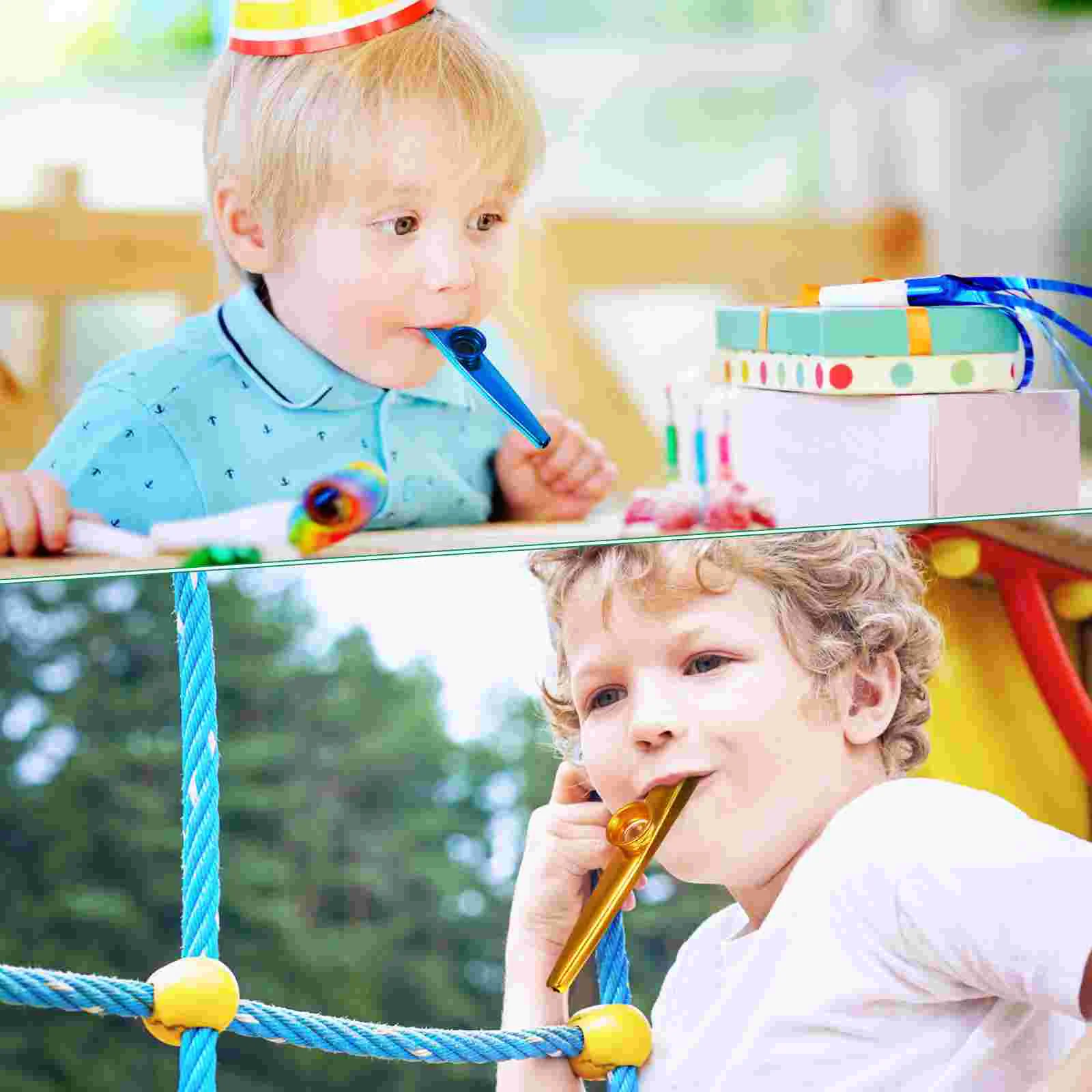 Kazoo en Métal pour Adulte et Enfant, Petit et en Vrac, pour Amoureux de la Musique, Spectacle Musical, Base Zéro, 6 Pièces