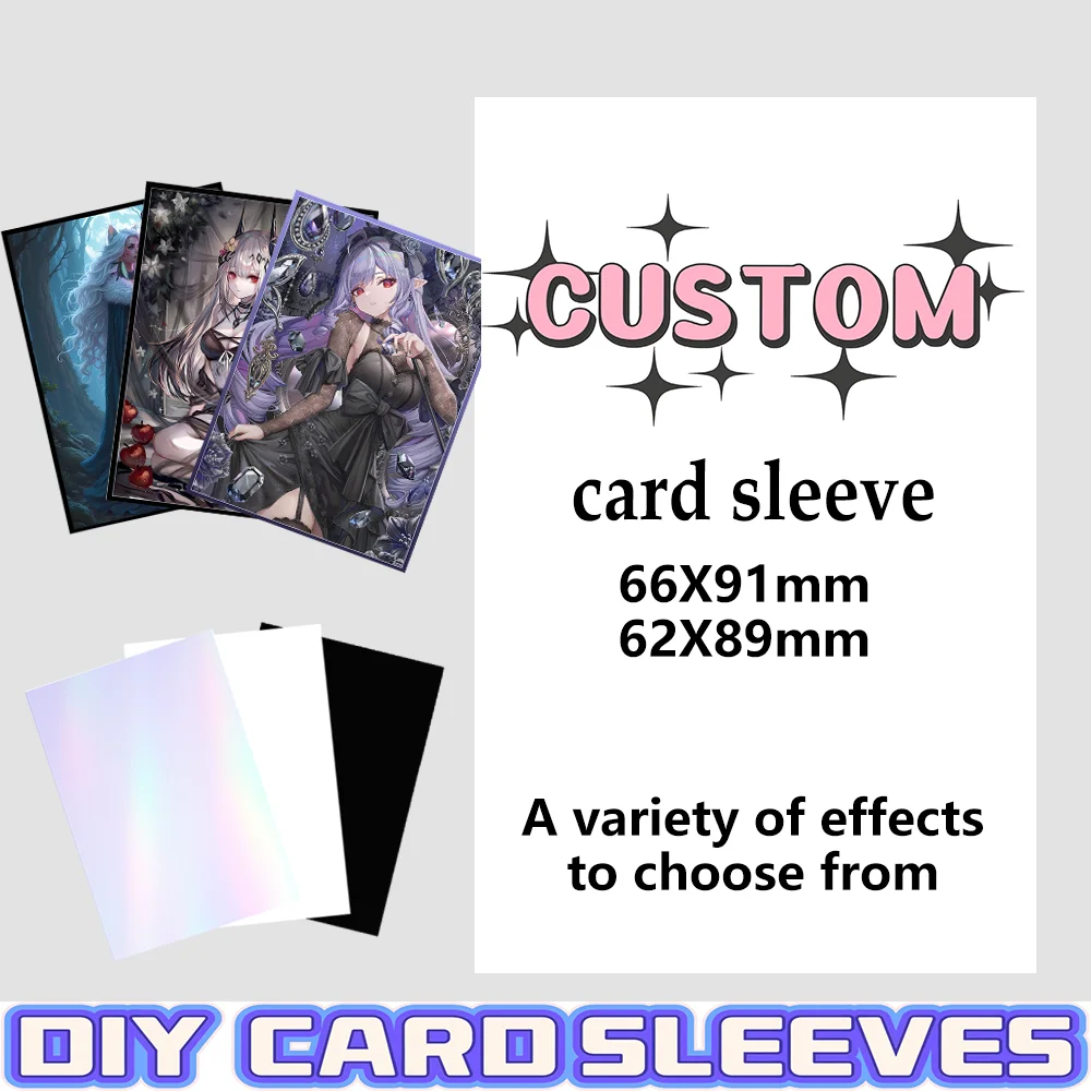 

Custom Card sleeves 62x89/66x91 mm Foil/Regular DIY Personalized Card Sleeve Board Game Party Games Any Picture