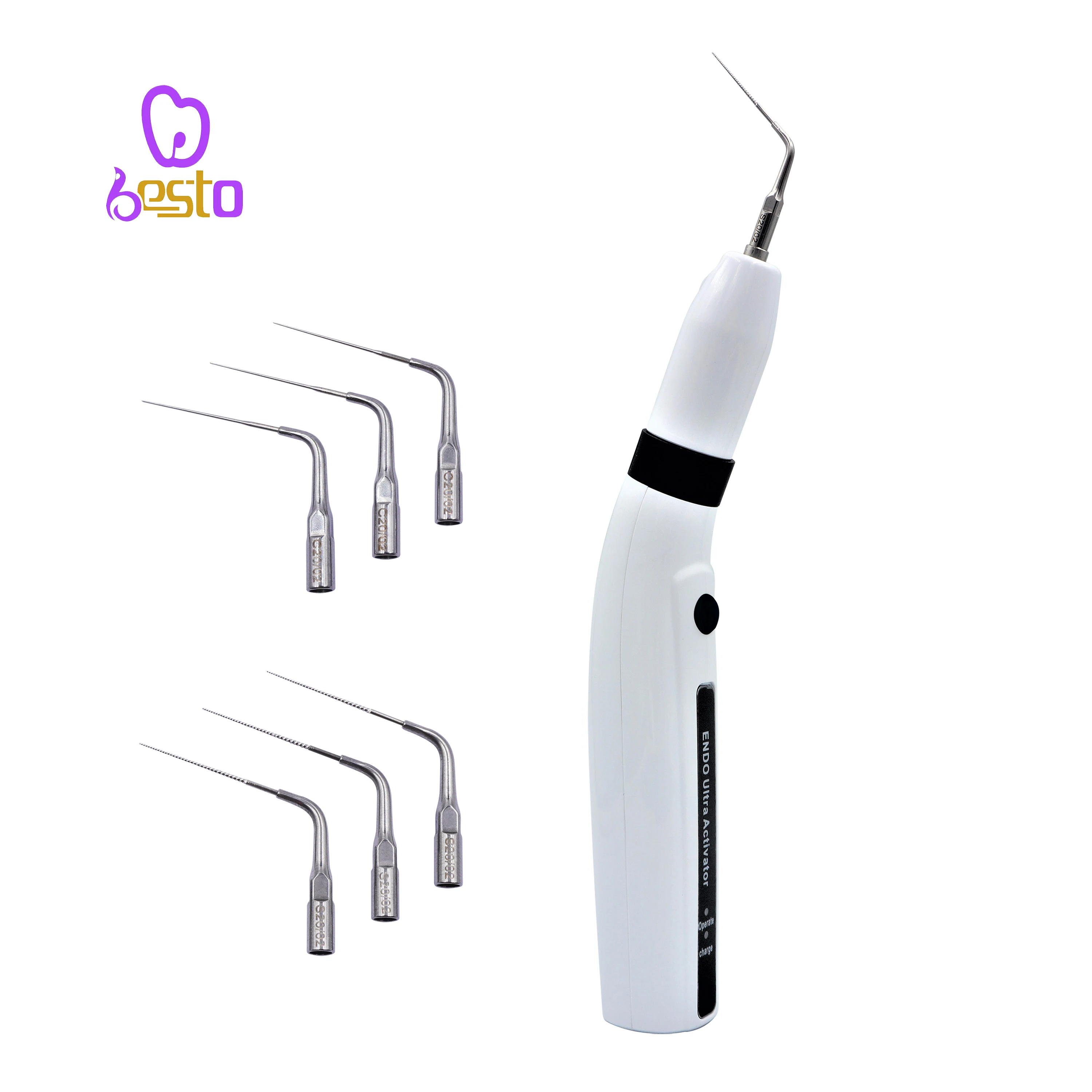 

den tal Endo Ultra Activator LED Ultrasonic Irrigator Root Canal Handpiece With 6pcs Tips