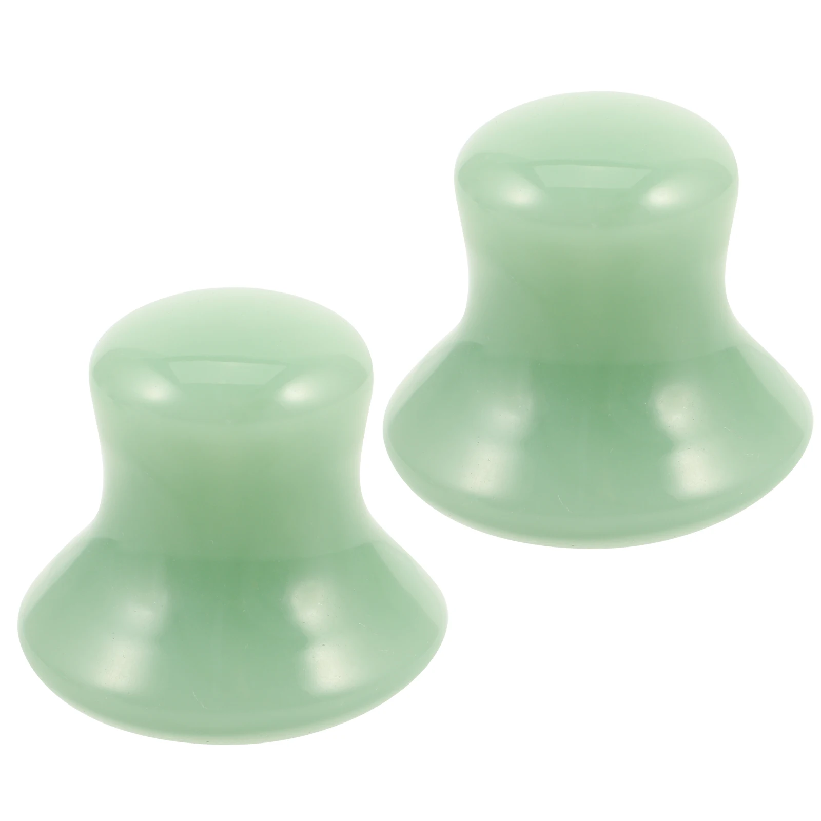 2 قطعة اليشم غوا شا أدوات الوجه الفطر على شكل حجر تدليك للوجه الرقبة العين العناية بالبشرة سبا المحمولة كشط أداة