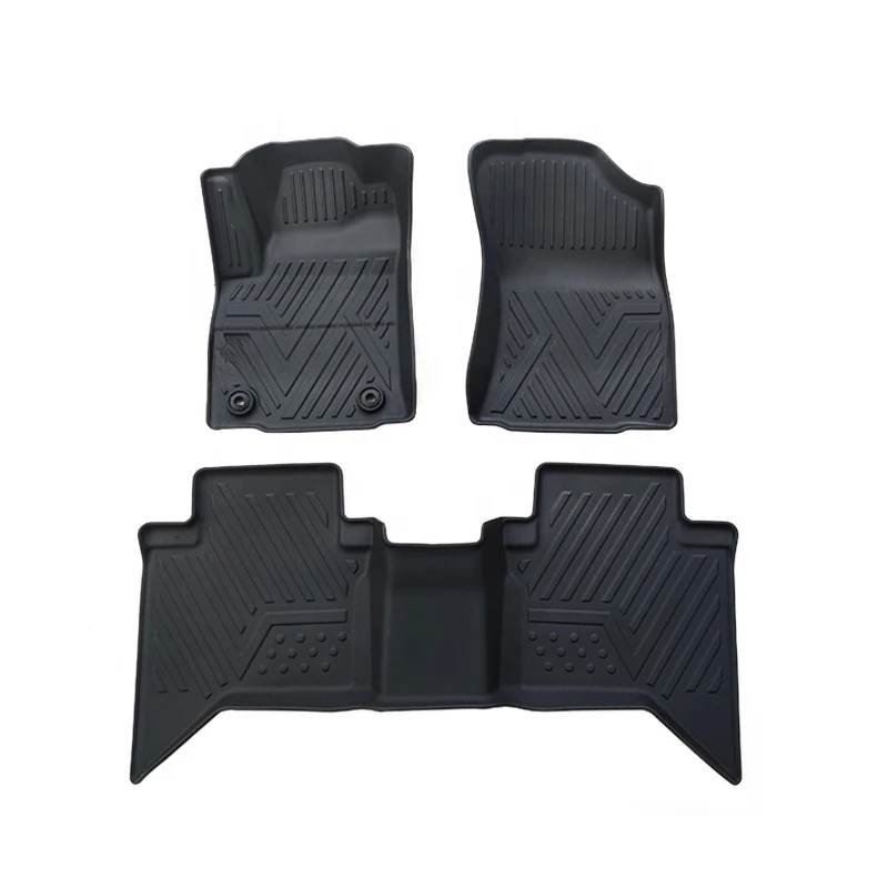 High Quality Luxury 3D 5D Waterproof Anti-slip Rubber Deep Dish Car Floor Mats For Hilux