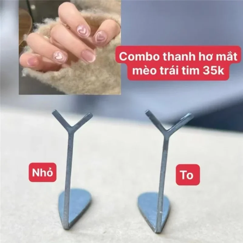 Cat Eye Nail Magnet Set Nail Art Cat Eye 3D Heart Shaped Magnet for Creating Heart Shapes on Nails Nail Art Accessories Tools