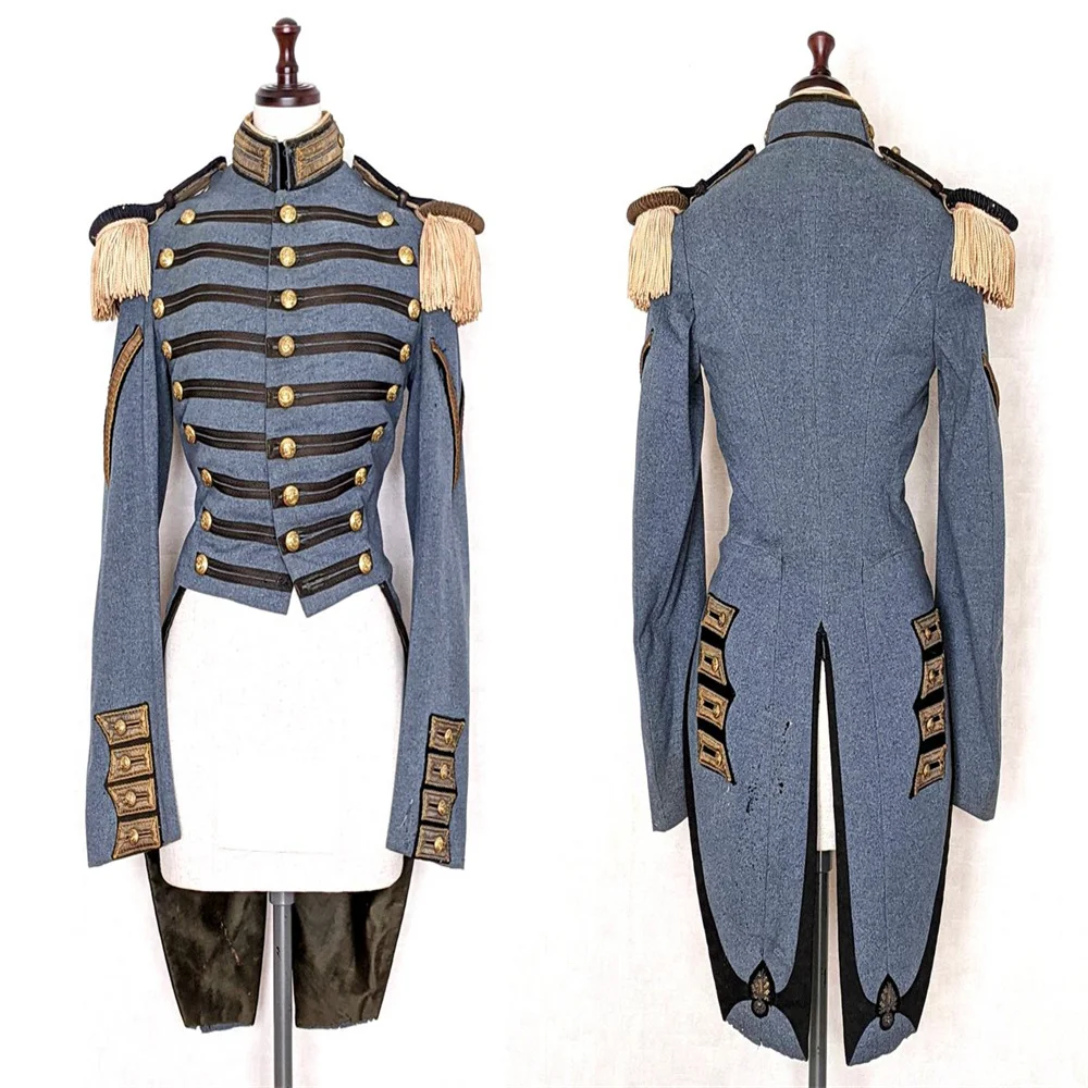 

Historical Hussar Uniform Men's Military Hussar Victorian Gothic Jacket Imperial Officers Parade Drummer Coat