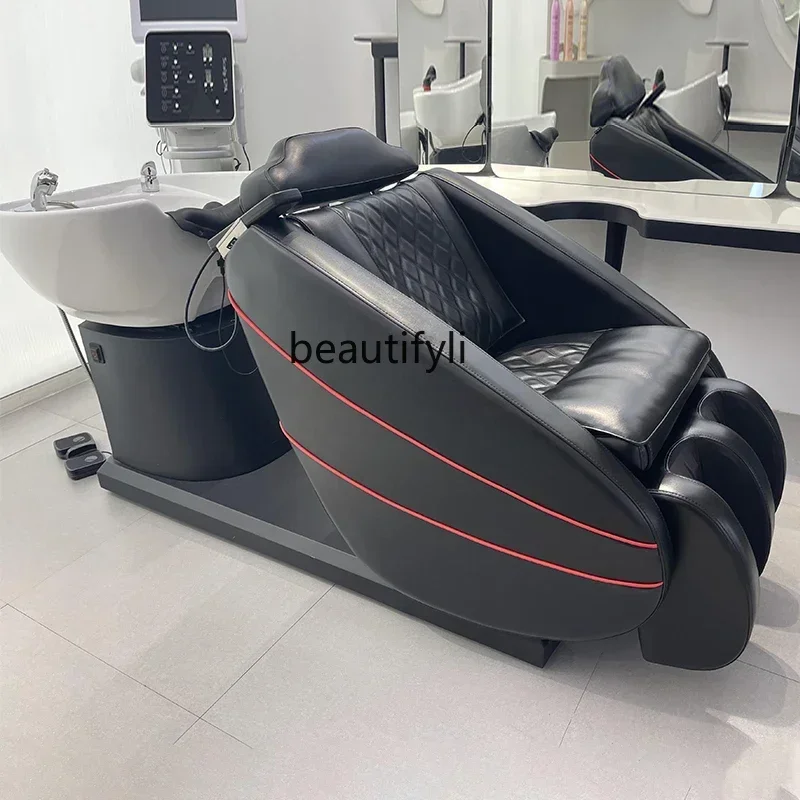 

Electric Bed Lifting Rotating Integrated Multifunctional Massage Silicone Pillow Flushing Bed Barber Shop Facial Bed