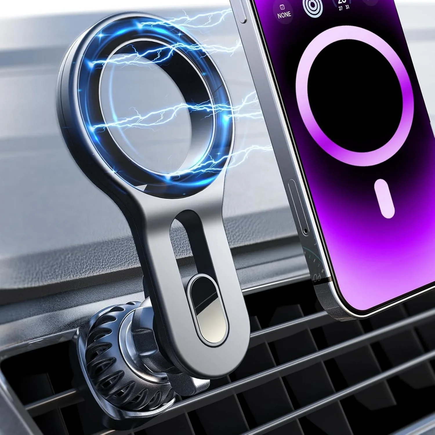 

for Strong MagSafe Car Mount Quick Install Ultra Magnetic Long Arm Car Phone Holder Vent Car Accessories Fit for iPhone Android