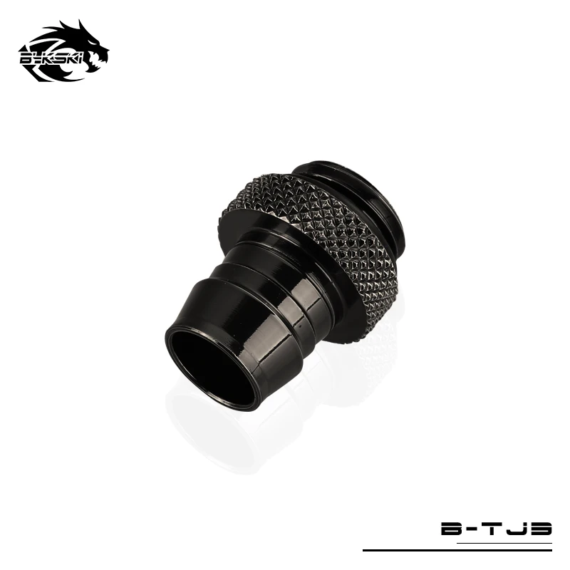 BYKSKI Add Liquid Fitting use for 9.5*12.7mm / 10*16mm Soft Tube G1/4'' Computer Accessories Fitting 3/8 Hand Tighten Fitting