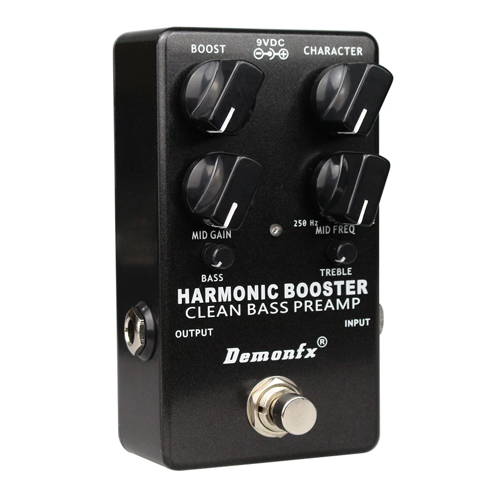 NEW Demonfx Harmonic Booster Clean Boost Preamp Bass Effect Pedal Clean Preamplifier