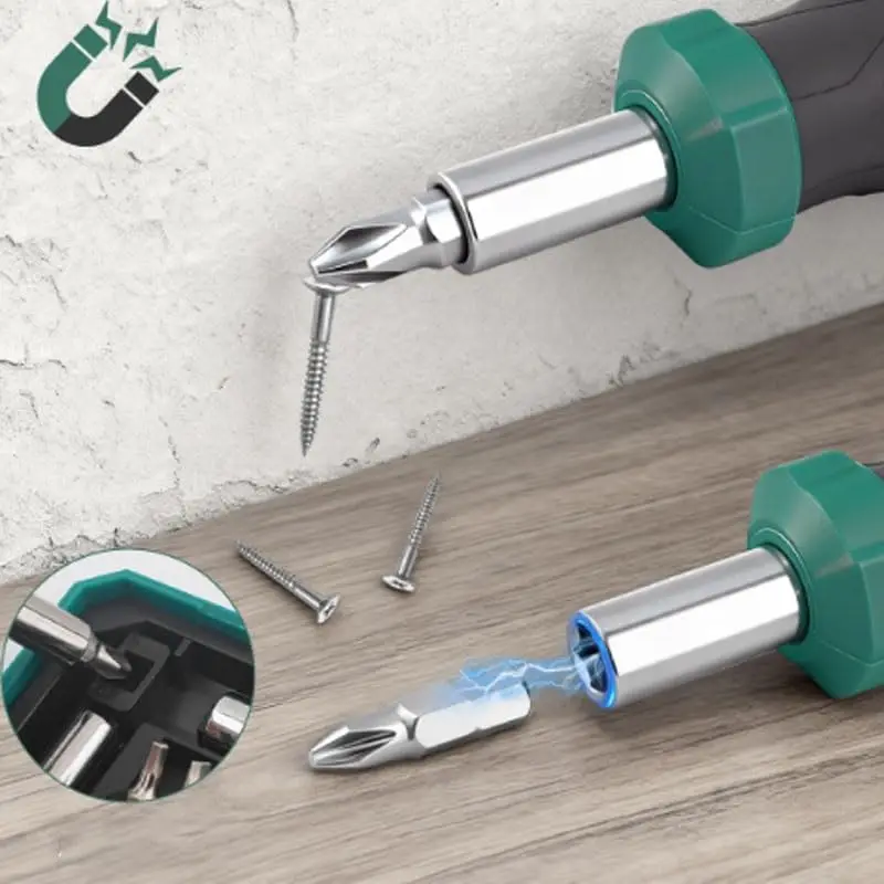 Extension Rod Driver Alloy Steel Tool Kit Multiple Bit Types Included Secure Magnetic Tips Magnetic Bit Holder Tool Set