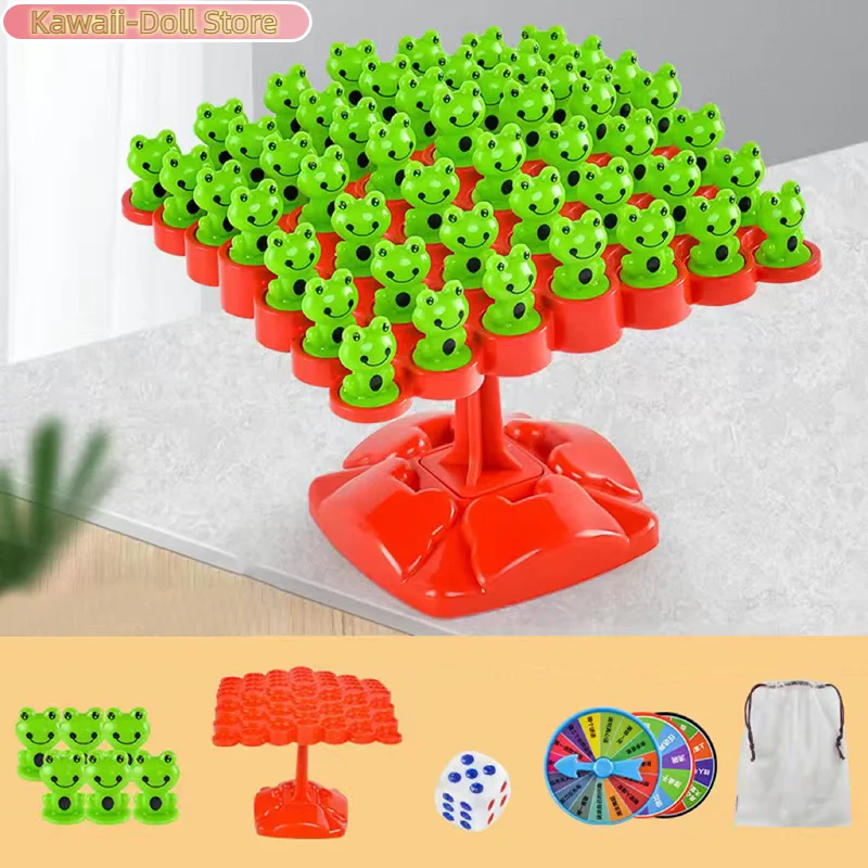 1 مجموعة موازنة مجلس لعبة أطفال الضفدع شجرة التوازن الأطفال مونتيسوري الرياضيات لعبة التفاعل بين الوالدين والطفل لعبة التوازن على الطاولة #2