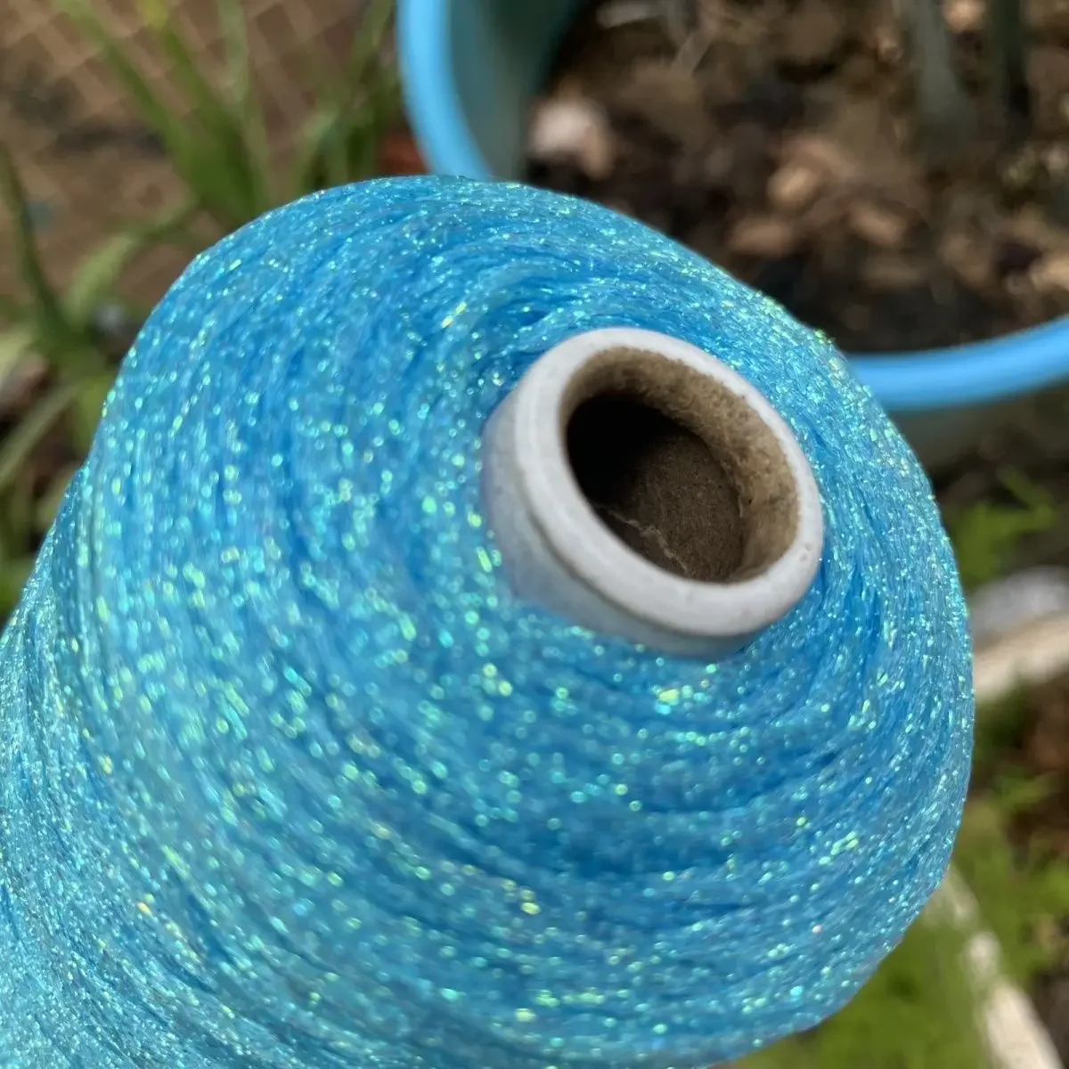Pure Silk Crystal Hollow Yarn, Bubble Hair Clip, Hand Woven Yarn for Bags, Dolls, Violent Bears, DIY, 250g