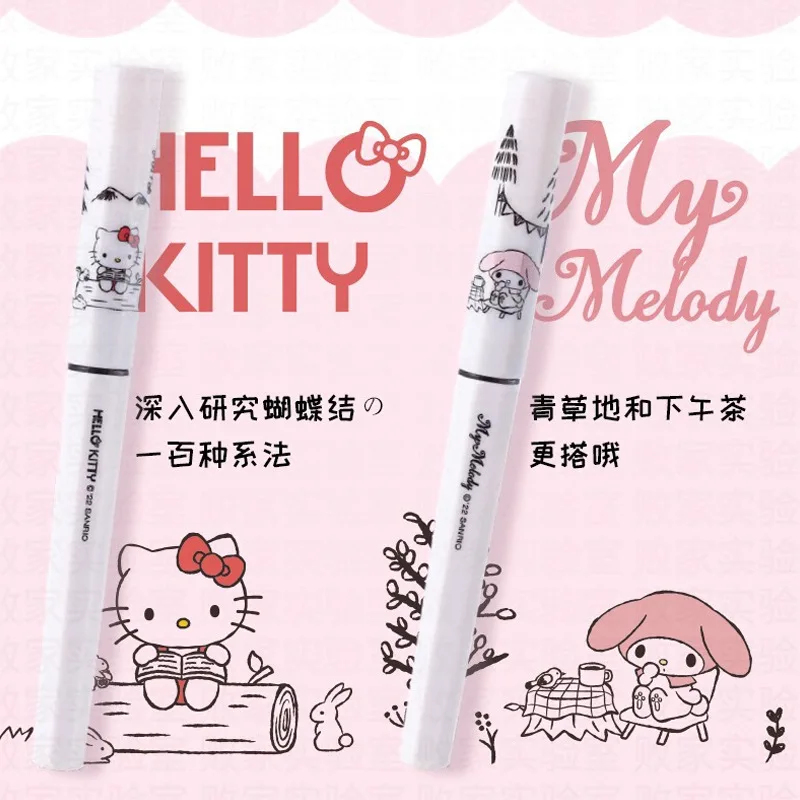 Sanrio Camping Time-Small Meteor Pen, Japão Platinum, Exclusivo para Estudantes, Prática Caligrafia, Caixa de Presente, Papelaria Escola