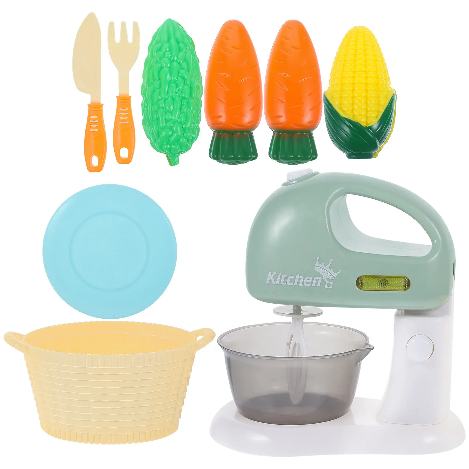 1Set Children's Simulation Eggbeater Mini Home Appliance Educational Plaything Creative Role Play Learning for Kids