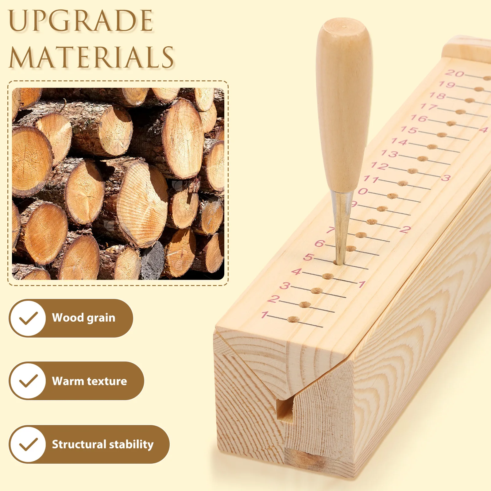 Wood Bookbinding Punching Crad - Bookbinding Supply Kit 评论和价格