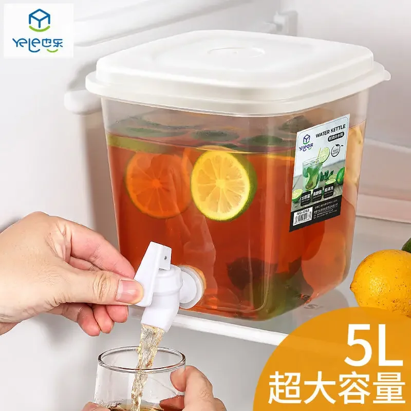 5L Refrigerator Plastic Wine Barrel Oak Beer Brewing Equipment Mini Keg Home Brew Beer Keg Tap Dispenser for Rum Pot Whisky Wine