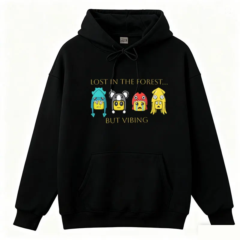 99 Nights in The Forest Horror Hoodie Game Team Player Gift Funny Hoody Adjusting Rope Casual Autumn Long Sleeve Pullover Tops