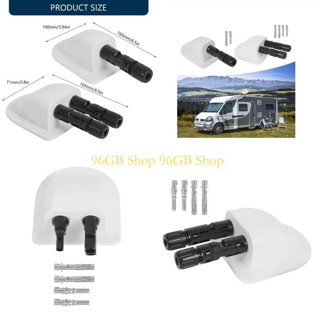 

96GB RVs Roof Mount Solar Cable Cover Waterproof Solar Junction Box Entry Gland