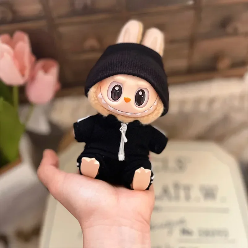 17cm Labubu Macaron Sport Outfit - Adorable Doll Clothes Set