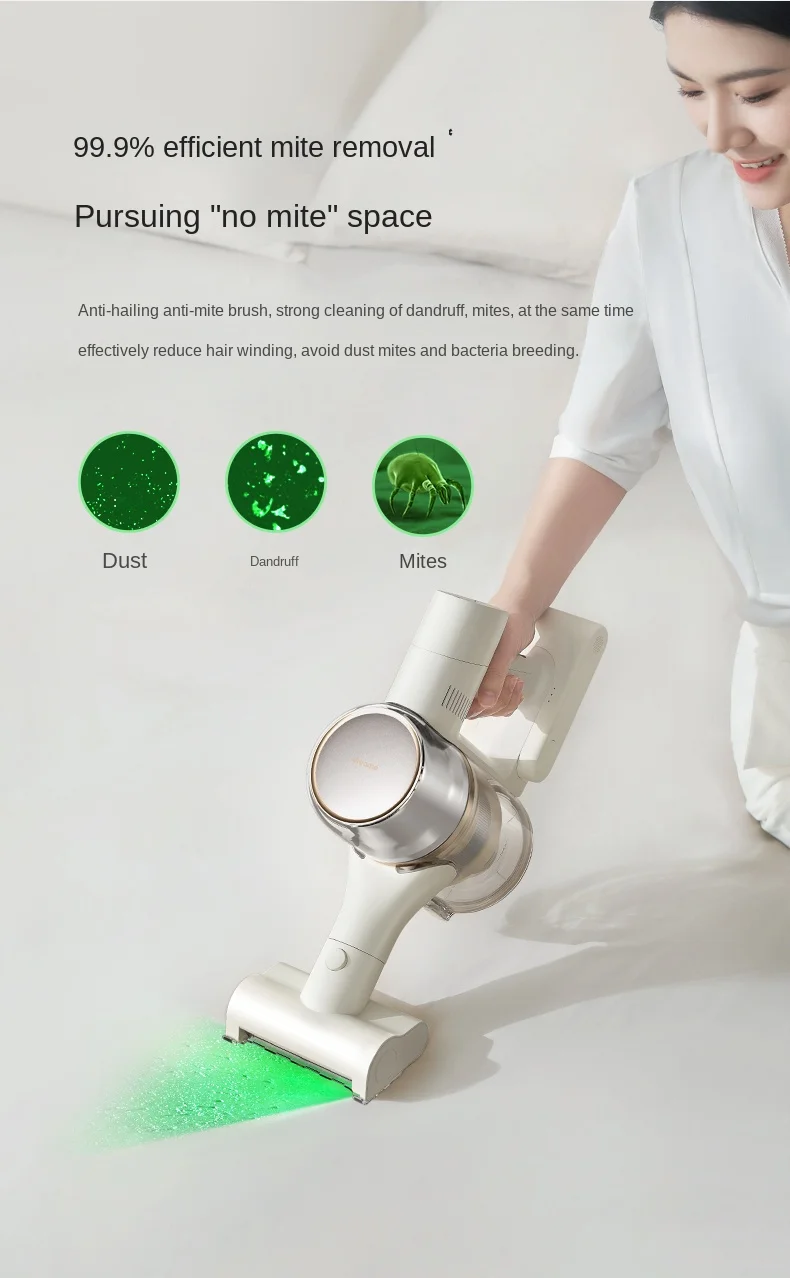 Dreame V15pure dual green light dust display handheld high suction wireless vacuum cleaner for household appliances to remove mi