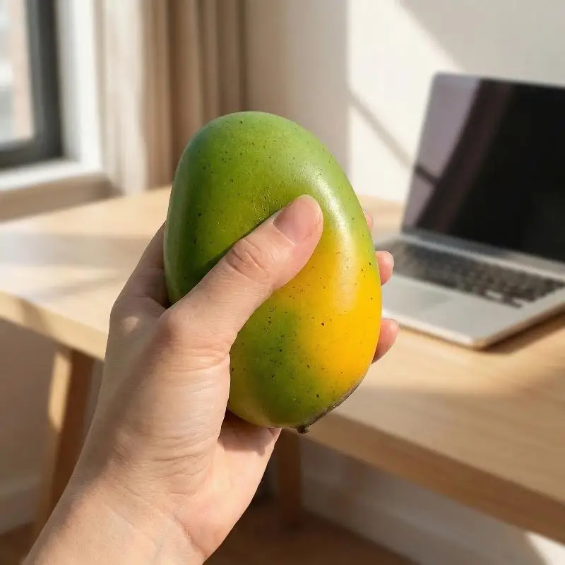 Creative Can Shape Mango Squeeze Toy Color Changing Fluid Anti Stress Fidget Sensory Gift for Children Adults