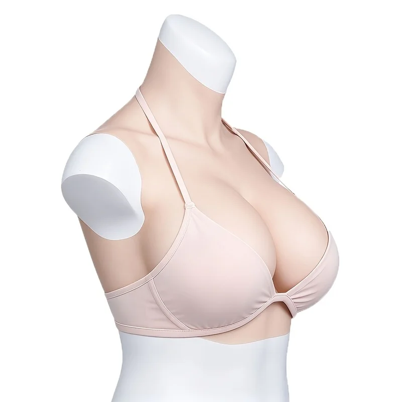 Silicone Bra, Silicone Breast Prosthesis, Suitable for Everyday Cross-Dressing Queens, Elastic And Soft, Enlarged Version