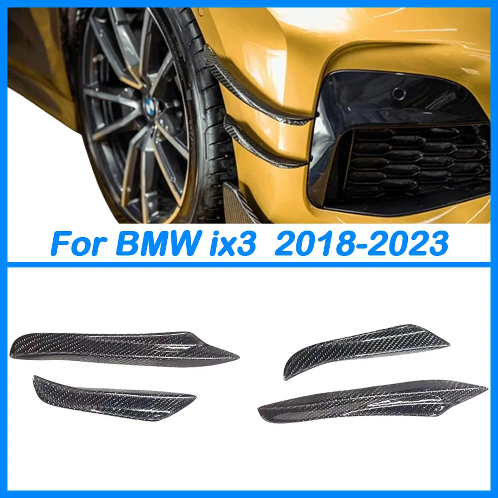 

Для BMW IX3 2018 2019 2020 2021 2022 2023 автомобильный бампер сплиттер воздушный нож подходит для переднего бампера губа автомобильный спойлер комплект аксессуаров