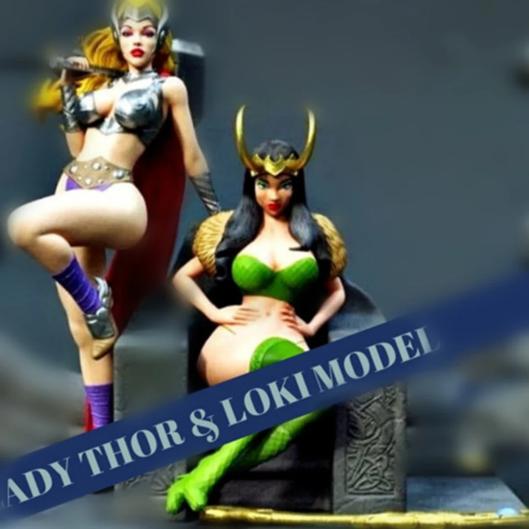 Cosplay Characters Two sisters Nsfw DIY two versions Resin Figures Model Kit 1/24 Scale 75mm Unpainted Unassembled 3D Toy