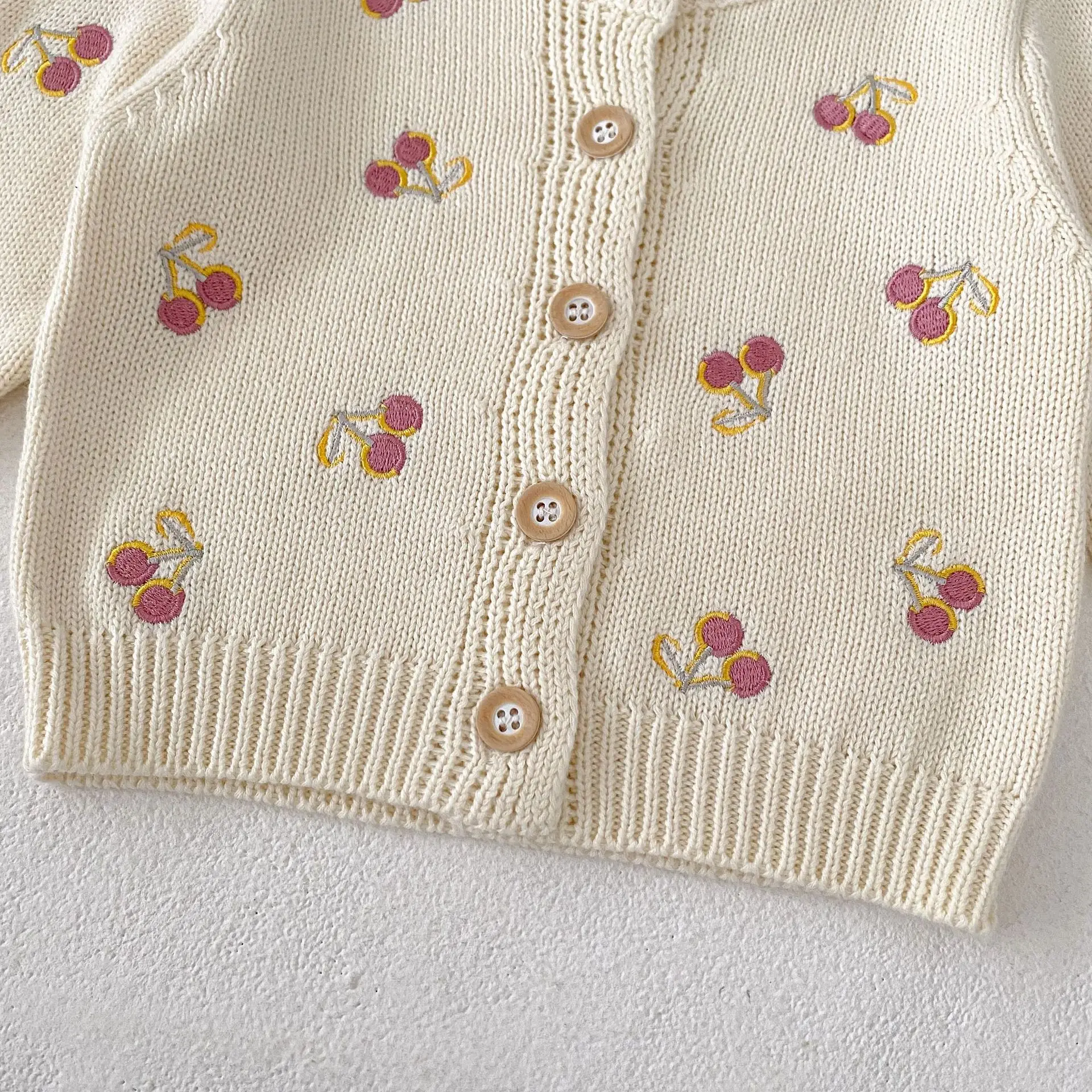 0-3T Newborn Kid Baby Girl Winter Clothes Long Sleeve Baby Sweater Cardigan Elegant Long Sleeve Knitwear Coat Thick Top Outfit