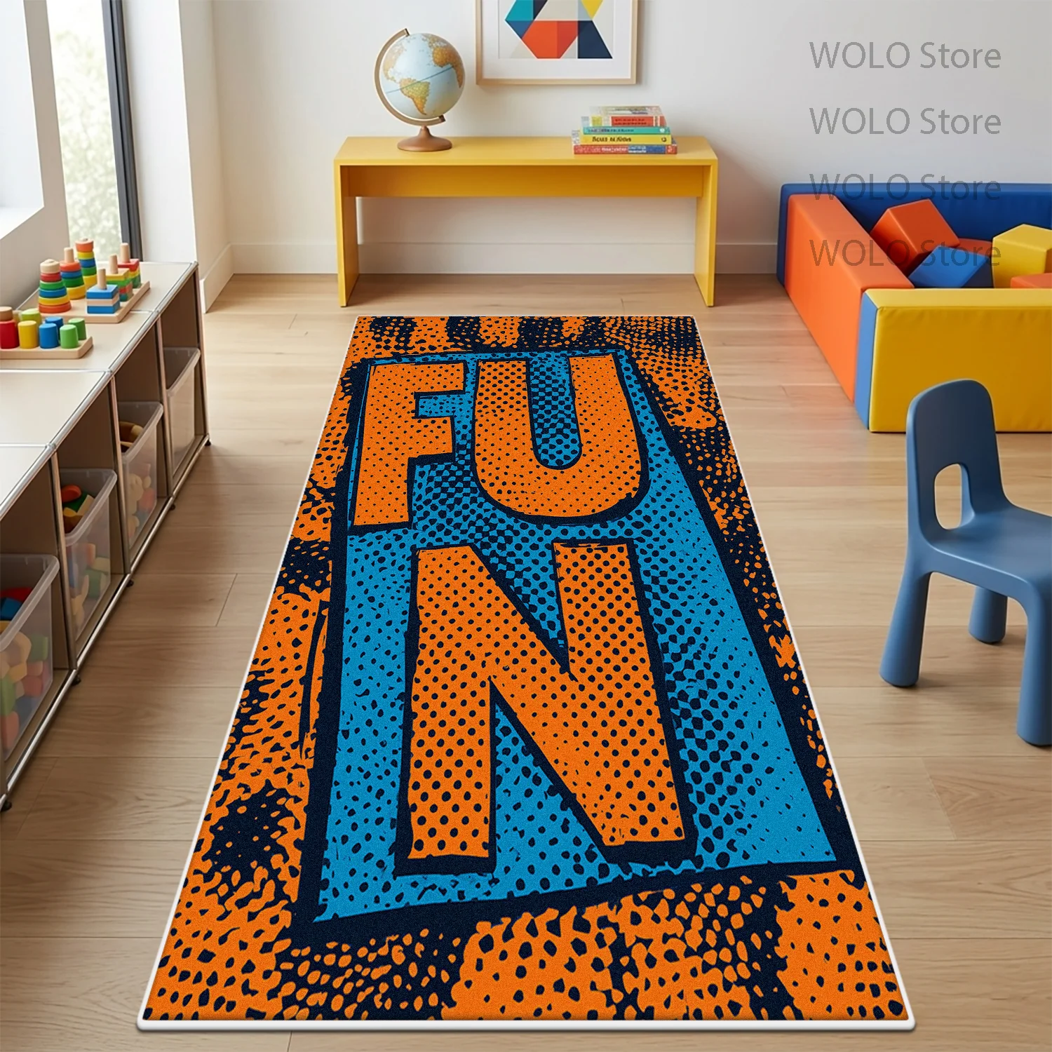 Pop Art Colorful Carpets Modern Living Room Decor Under Table Soft Large Rugs Non-slip Washable Bedroom Floor Mats Teen Games