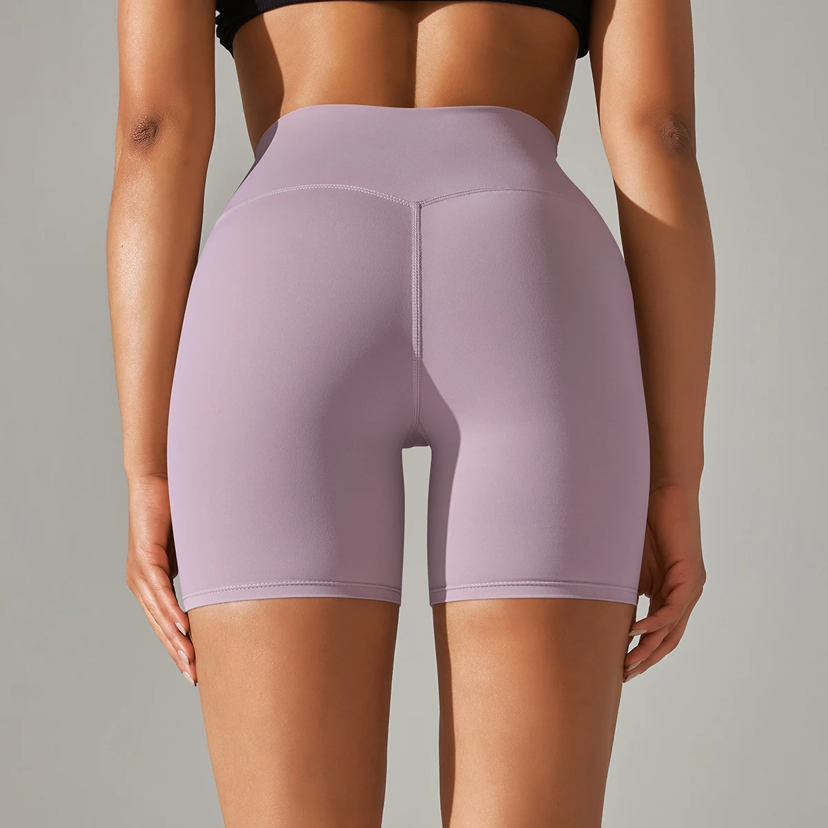 Sommer Frauen Yoga Shorts Nackt Gefühl Sport Shorts Fitness Strumpfhosen Hohe Taille Gmy Laufen Push-Up Kleidung Workout Radfahren Shorts – Detail 17