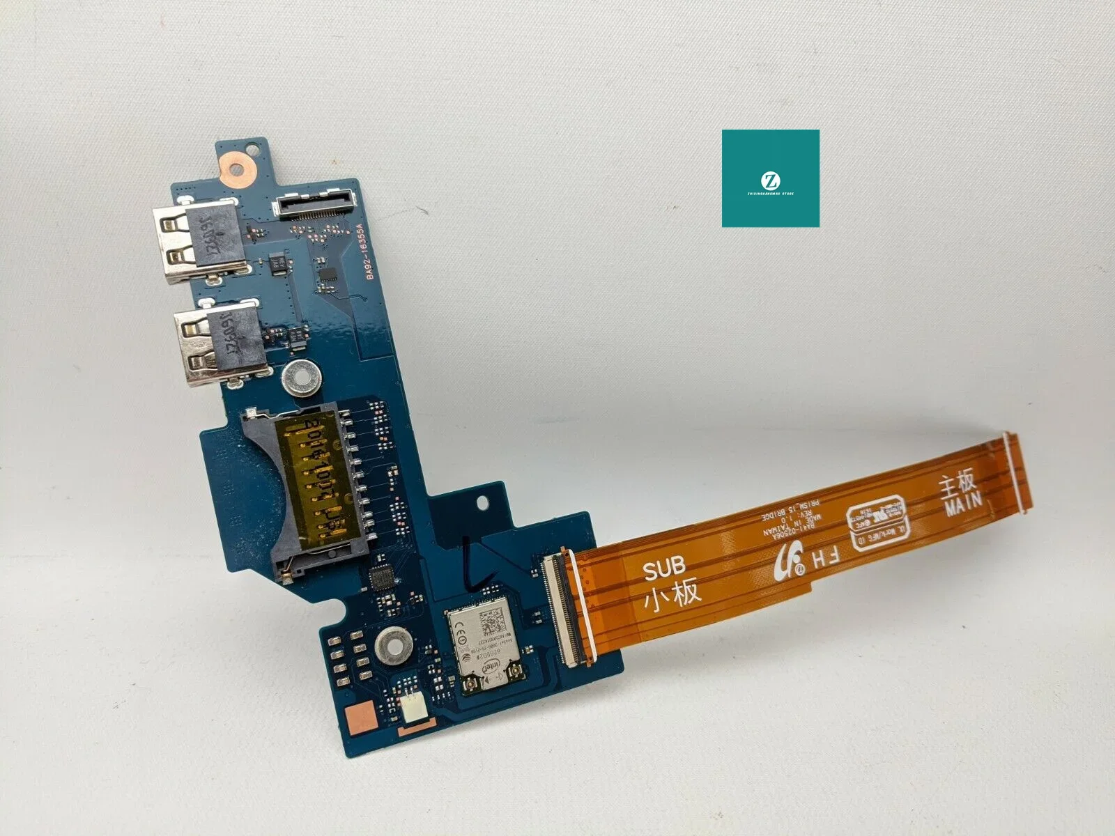 FOR SAMSUNG NP740U5 USB CARD READER I O BOARD BA92-16355A BA41-02504A WITH CABLE