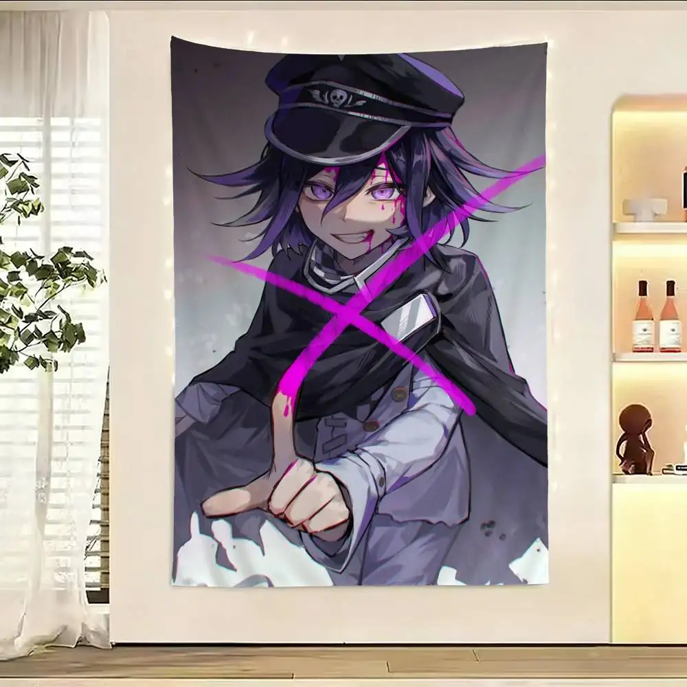 Anime K-Kokichi Oma D-Danganronpa Tapestry Flags Wall Hanging Background Art Banner for Bedroom Home Outdoor Decor