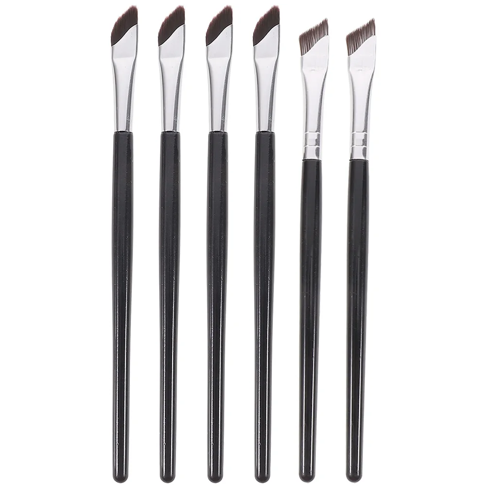 1 set Scythe Eyeshadow Brush Set Angled Eyeliner Concealer Precision Makeup Brushes for Eye Brow Under Eye Tools