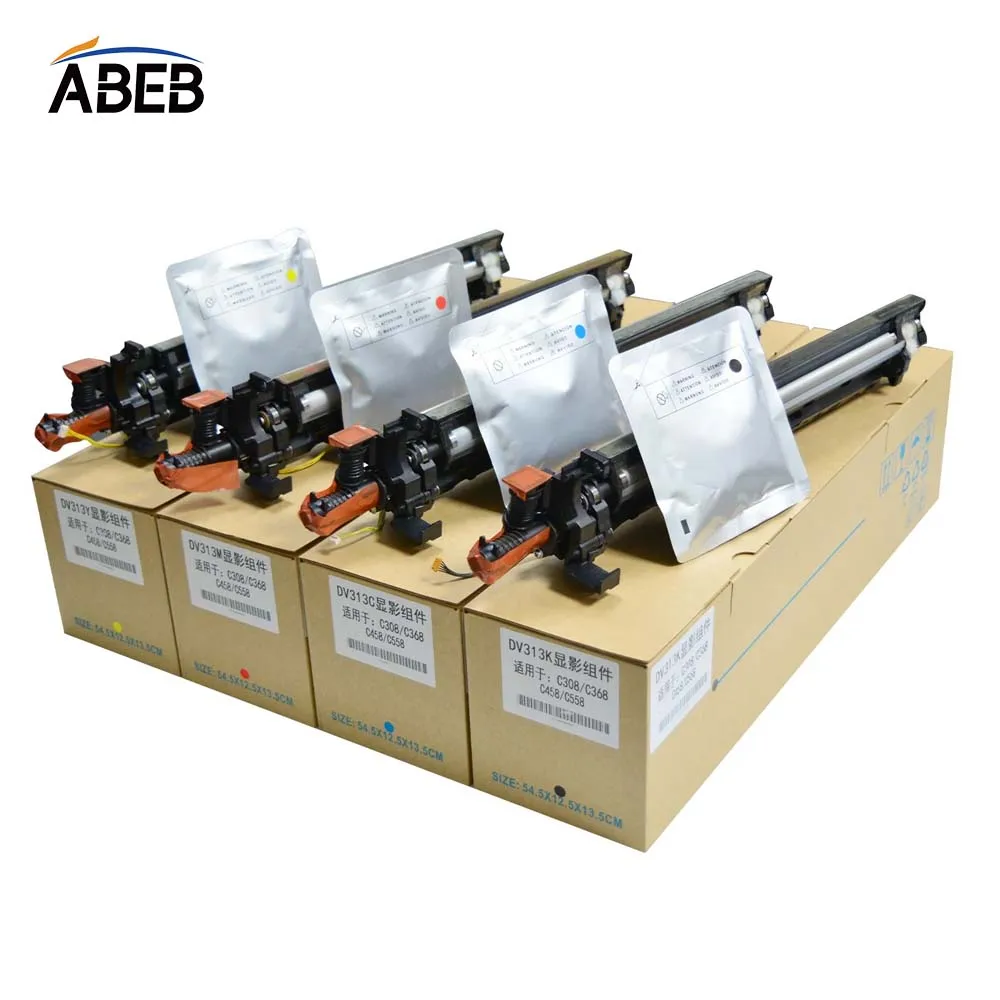1 Unidade Reveladora DV313 para Konica Minolta Bizhub C258 C308 C368 C458 C558 C658 Original Remanufaturada + Pó Revelador 95% Novo