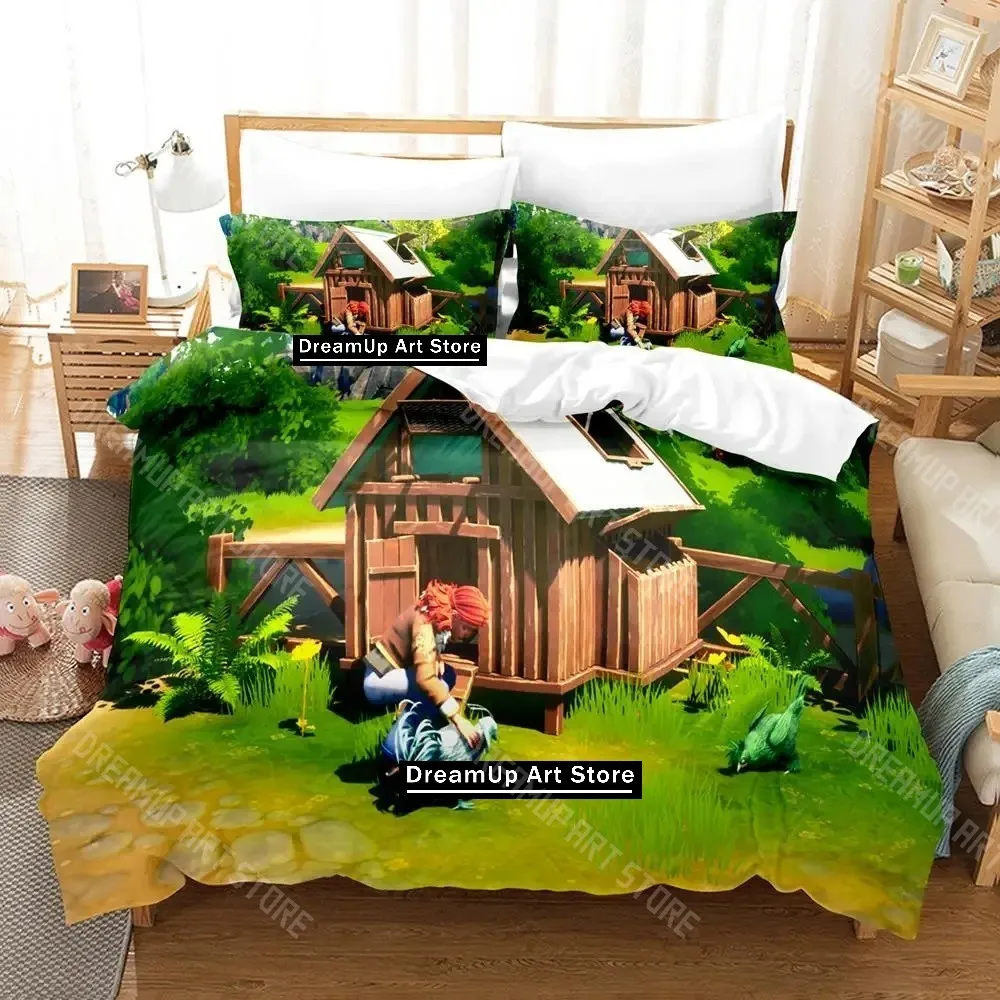 3D Printed Witch of Fern Island Game Bedding Set for Boys Girls Duvet Cover Pillowcase Twin Queen King Full Single Double Sizes