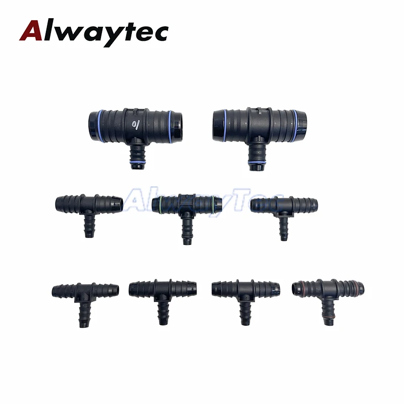 Тройник для топлива, воды, воздуха, газа, масла, общий автомобильный пластиковый фитинг для масляной линии, соединительная труба T, тип ID28 ID14 ID13 ID12 ID8 ID6