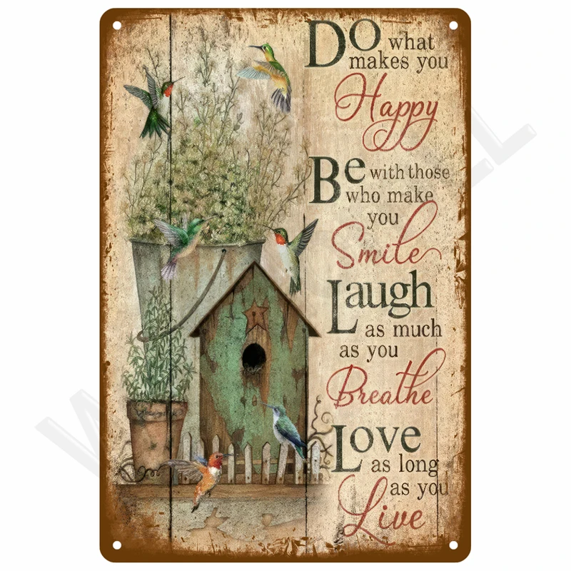 Vintage Retro Metal Tin Wall Sign 5