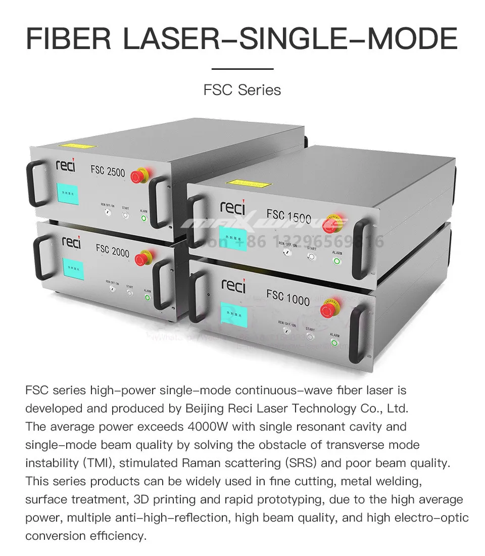 2023 سعر المصنع مصدر الليزر Raycus Reci Max BWT JPT 1000W Maxphotonics مصدر الليزر لآلة لحام القطع بليزر الألياف #5