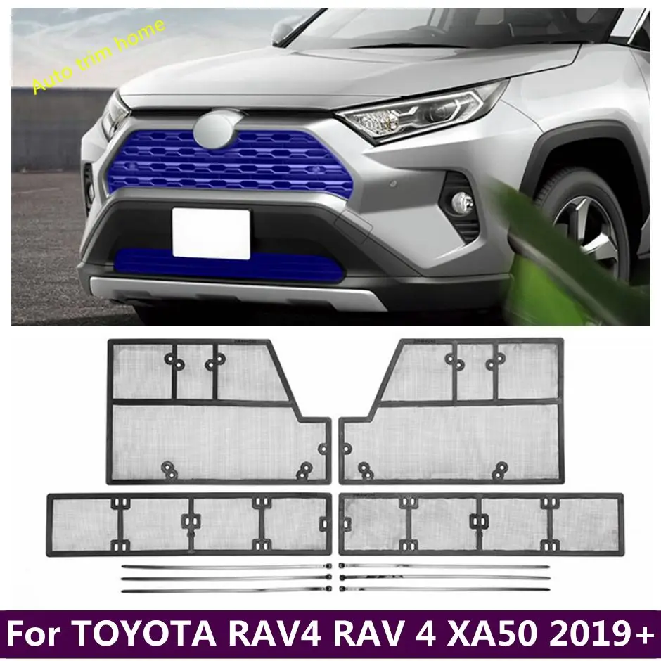 

Insect Screening Mesh Front Grille Protector Net Decoration Cover Fit For Toyota RAV4 rav 4 2019 2020 2021 2022 Car Accessories