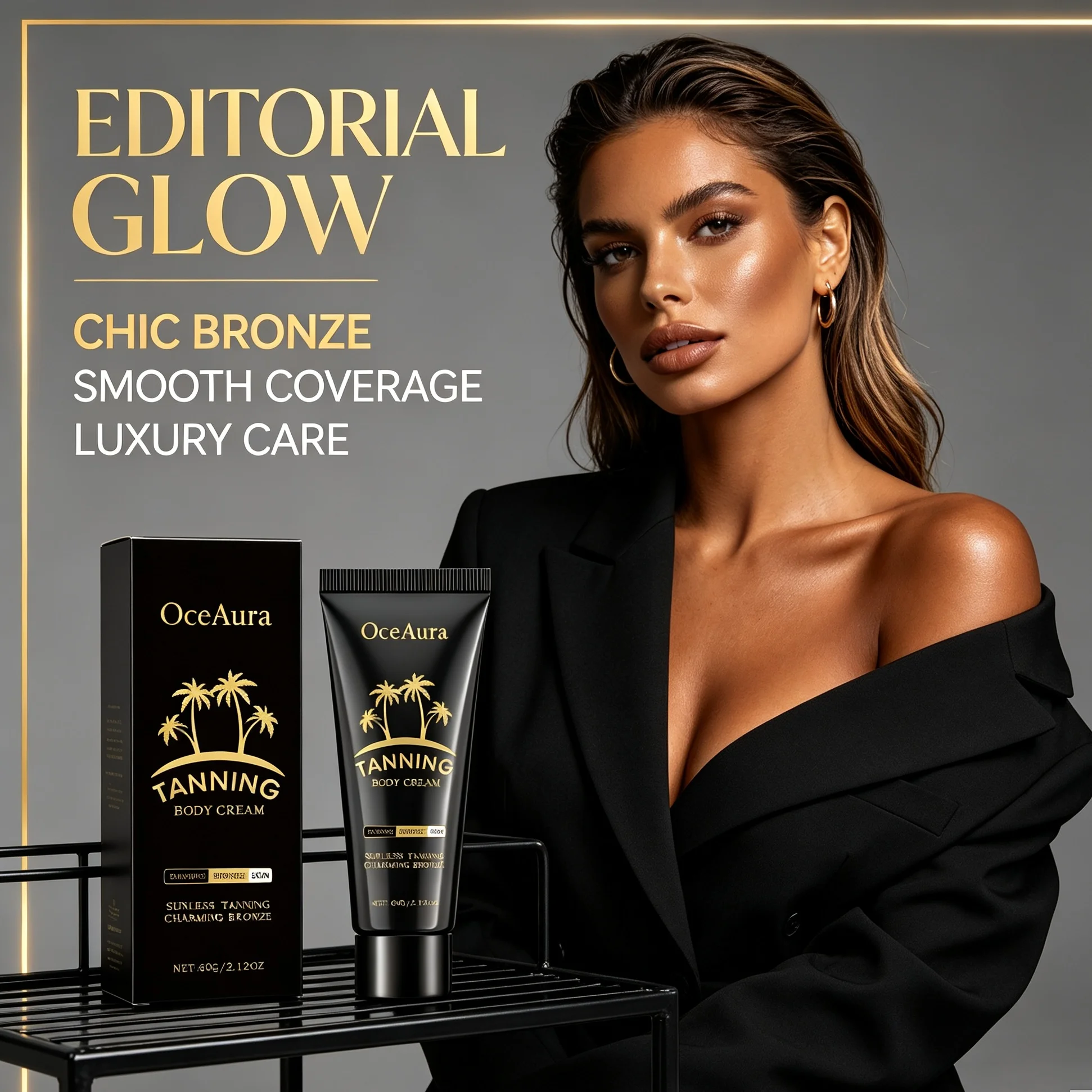 Sunless Self‑Tanning Lotion Natural Sun‑Kissed Glow Bronzer Cream No‑Streak Long Lasting Fake Tan Moisturizer For Face Body