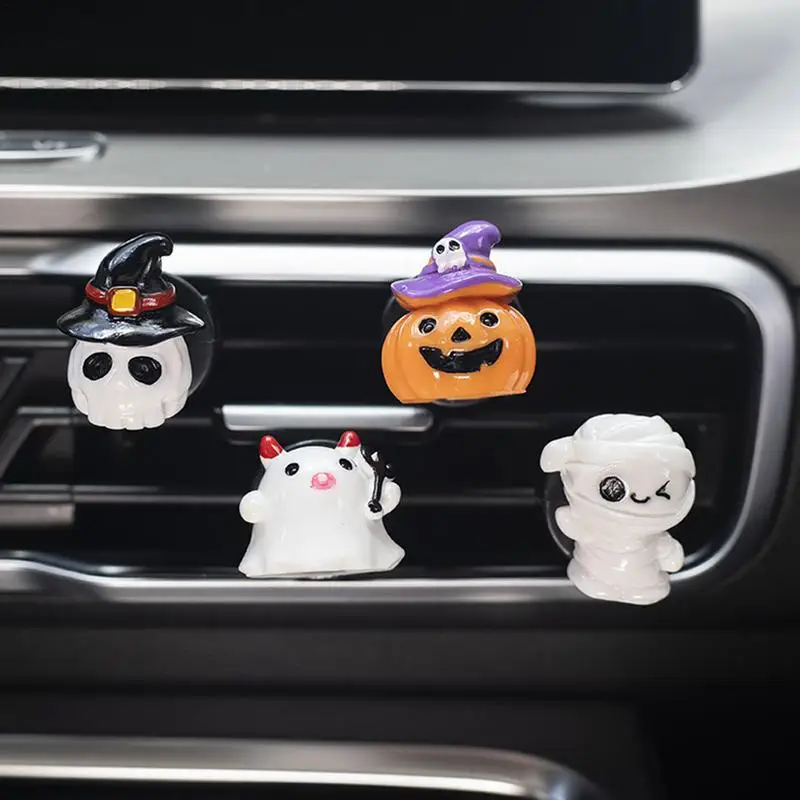 Vent Clips Air Freshener Car Fragrance Car Refresher 3D Pumpkin Ghost Car Scent Car Aromatherapy Automotive Air Fresheners