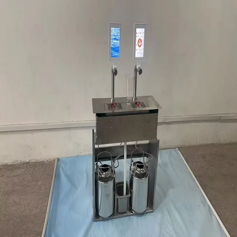 double head cold Brew Coffee Vending Machine with Efficient Motor, Dual Function As a Milk Dispensing Machine