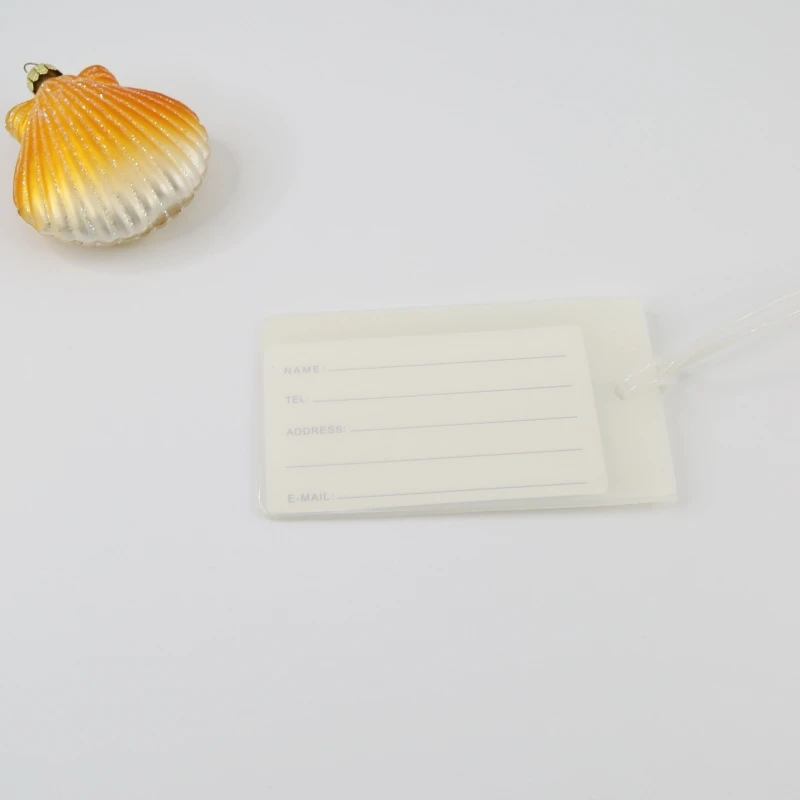 10PCS Weiche Pvc Reise Gepäck Tag Flugzeug Farbe Silikon Großhandel Koffer Label Zubehör Tasche Name Air Tag Karte Hülse – Detail 13