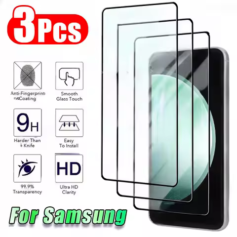 3PCS Tempered Glass for Samsung A54 A34 A14 A12 A13 A32 A22 A51 Protective Glass for Samsung A53 A33 A73 S20 S21 FE 5G S22 S23