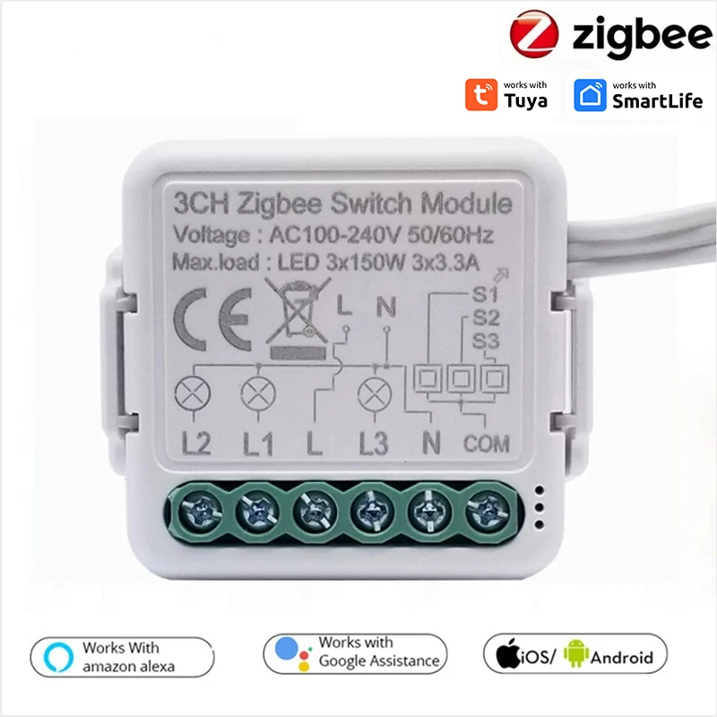 

Mini Module Remote Control Tuya Support Two Way Control Wireless Work With Gateway 3gang 4gang Breaker