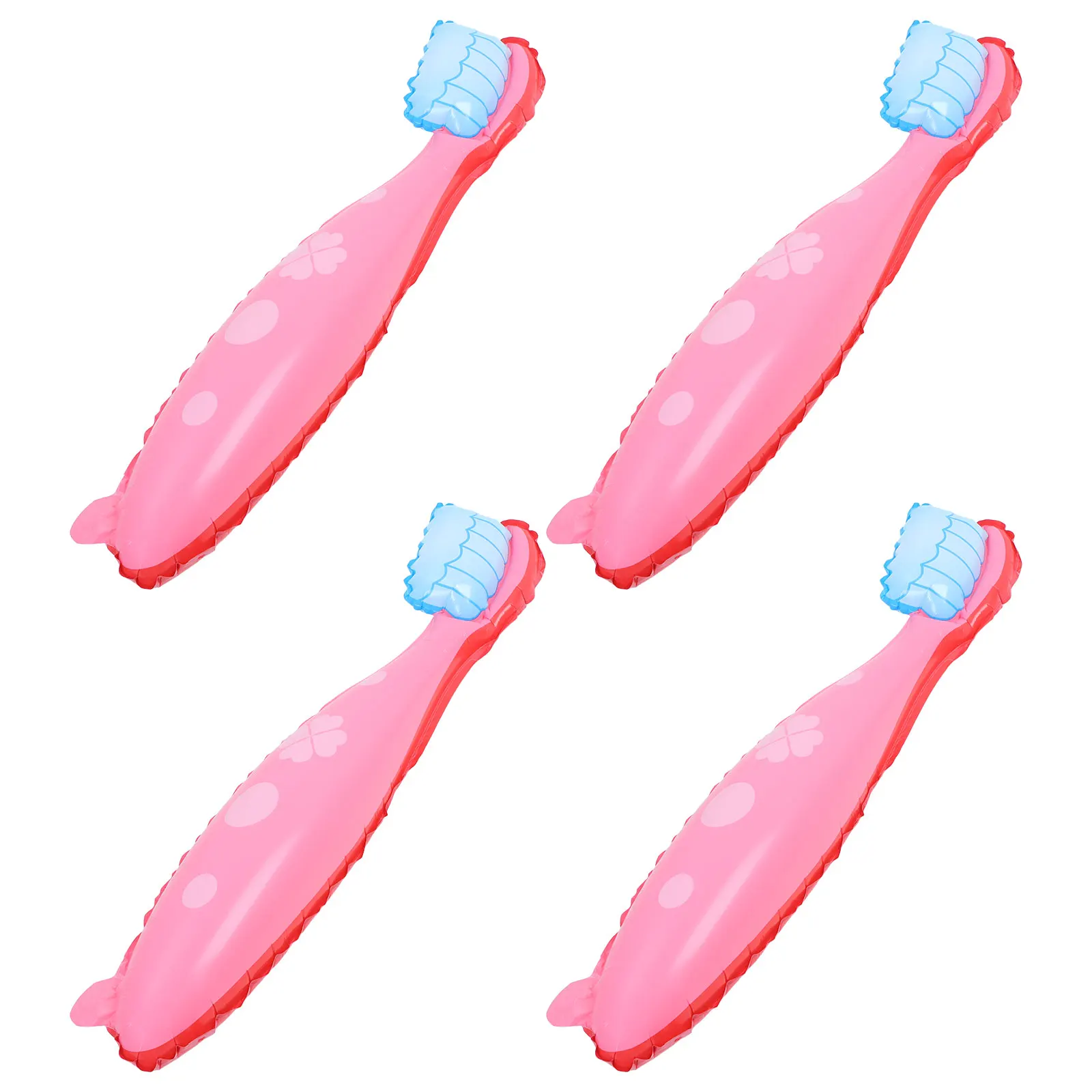 Grands ballons en forme de brosse à dents, 4 pièces, pour décorations de fête d'anniversaire, accessoires éducatifs engageants, ensemble de ballons géants